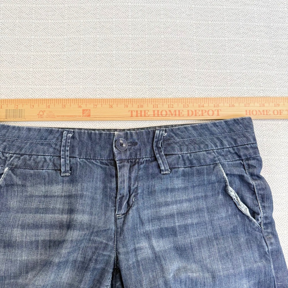American Eagle Women 10 Reg Wide Leg Jeans Medium Wash Cotton Denim - Picture 6 of 7